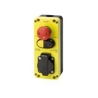 PULSANT. STOP+ALLARME+SCHUKO+LUMINOSA